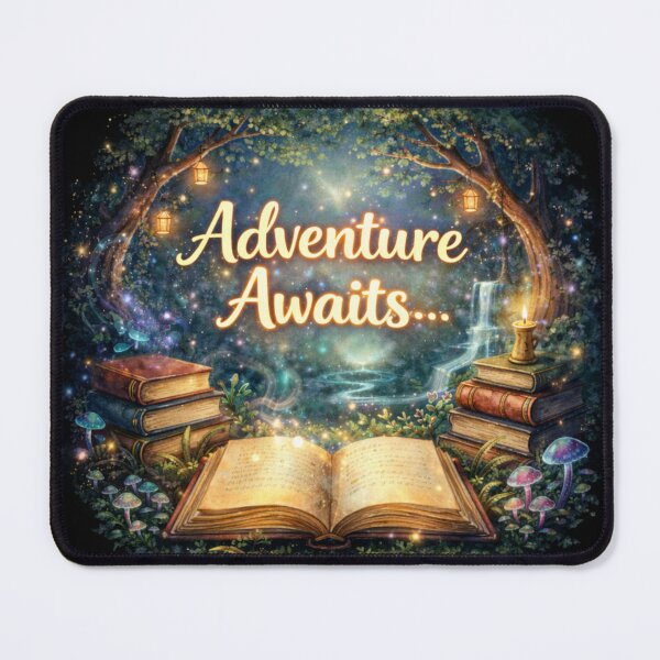 Item preview, Adventure Awaits – Magical Book Lover Fantasy Reading Design designed and sold by Silaris Designs.