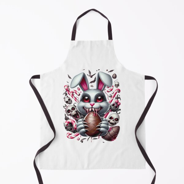 Item preview, Evil Dark Easter Bunny with Chocolate Egg – Creepy Horror Easter Rabbit Design designed and sold by Art-Arcade6.