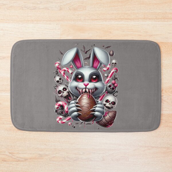 Item preview, Evil Dark Easter Bunny with Chocolate Egg – Creepy Horror Easter Rabbit Design designed and sold by Art-Arcade6.