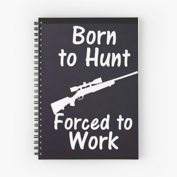 Item preview, Born to Hunt Forced to Work - Funny Hunting Rifle Silhouette designed and sold by HALYNA070824.