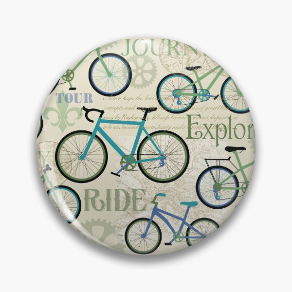 Item preview, Bicycle Journey Blue designed and sold by Barbara Pixton.