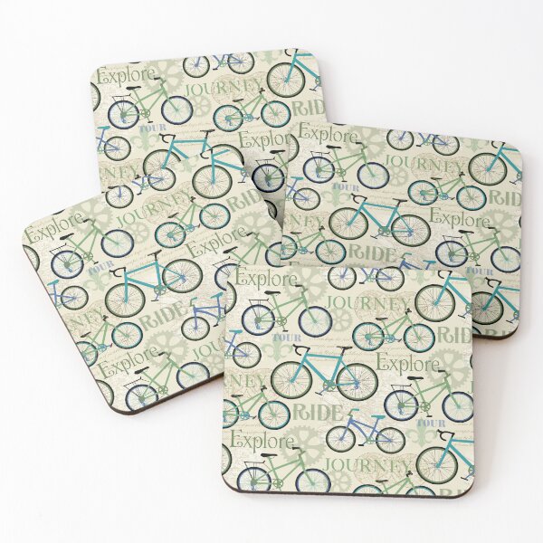 Item preview, Bicycle Journey Blue designed and sold by Barbara Pixton.