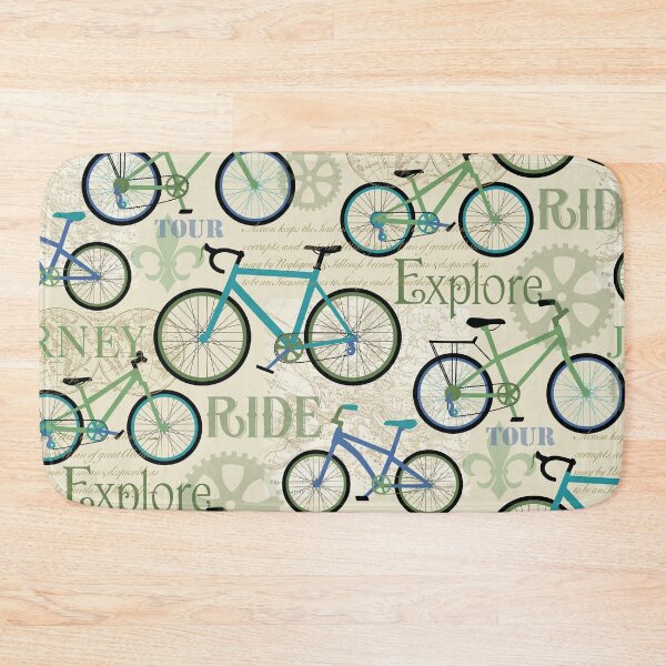 Item preview, Bicycle Journey Blue designed and sold by Barbara Pixton.