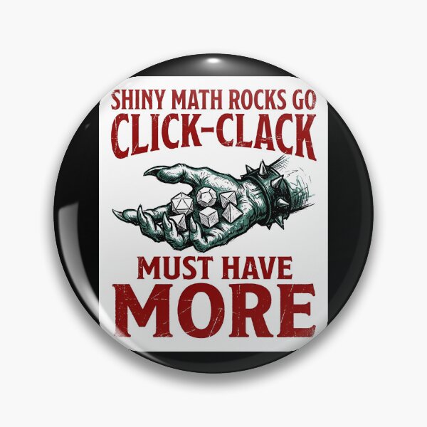 Item preview, Shiny Math Rocks Go Click Clack Must Have More RPG designed and sold by Fenay Designs.