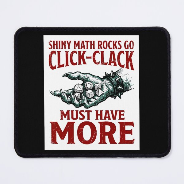 Item preview, Shiny Math Rocks Go Click Clack Must Have More RPG designed and sold by Fenay Designs.