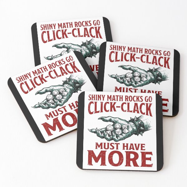 Item preview, Shiny Math Rocks Go Click Clack Must Have More RPG designed and sold by Fenay Designs.