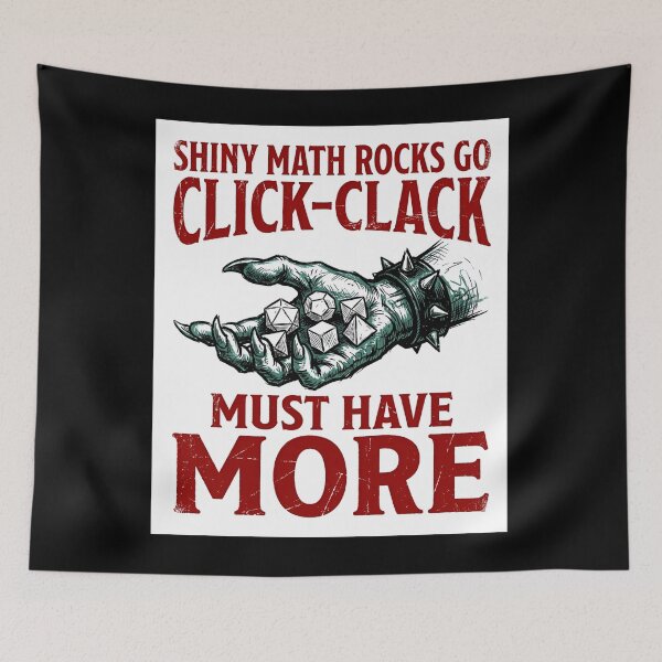 Item preview, Shiny Math Rocks Go Click Clack Must Have More RPG designed and sold by Fenay Designs.