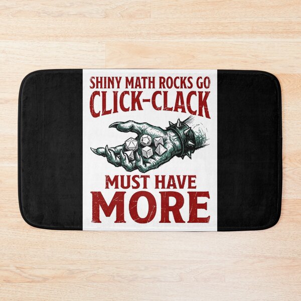 Item preview, Shiny Math Rocks Go Click Clack Must Have More RPG designed and sold by Fenay Designs.