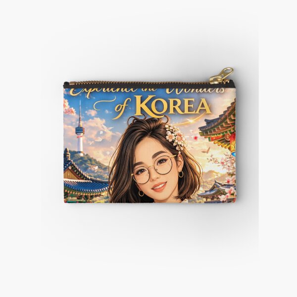 Item preview, Welcome to Korea – Experience the Wonders of Korea | Hanbok Culture Travel Poster | Seoul Korea Tourism Illustration designed and sold by Inkora-Art.