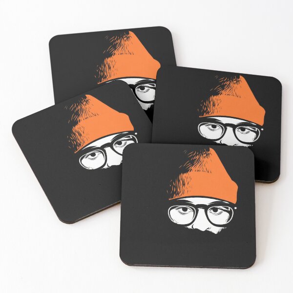 Item preview, Face with orange hat glasses designed and sold by anytka.