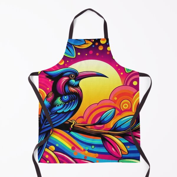 Item preview, Psychedelic Jakamar – Tropical Wildlife Artwork designed and sold by Dogandesighn.
