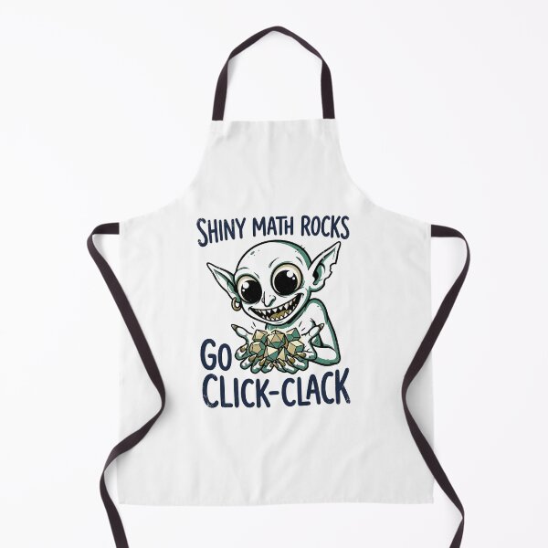 Item preview, Shiny Math Rocks Go Click Clack Funny RPG Gaming Goblin designed and sold by Fenay Designs.