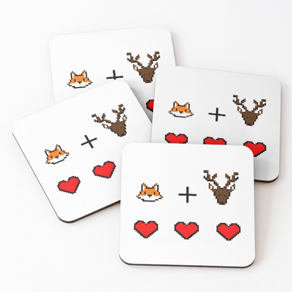 Item preview, Vixen Stag Game Hearts designed and sold by RbPanos.