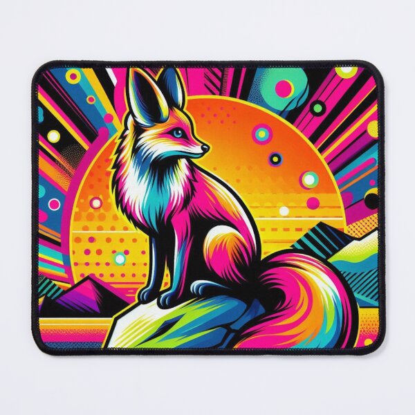 Item preview, Neon Fox – Psychedelic Wilderness Design designed and sold by Dogandesighn.