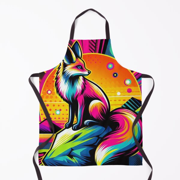 Item preview, Neon Fox – Psychedelic Wilderness Design designed and sold by Dogandesighn.