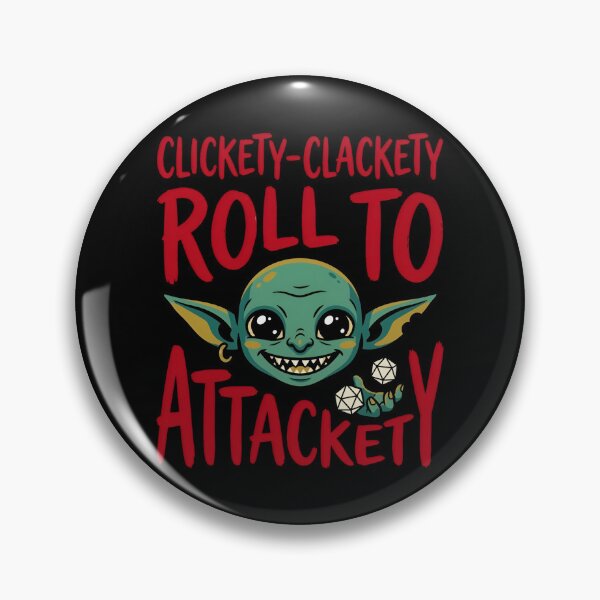 Item preview, Clickety Clackety Roll To Attackety Funny Tabletop RPG designed and sold by Fenay Designs.