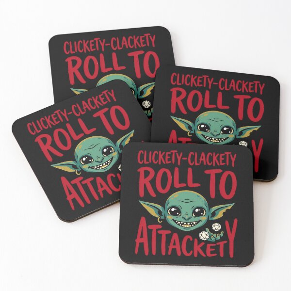 Item preview, Clickety Clackety Roll To Attackety Funny Tabletop RPG designed and sold by Fenay Designs.