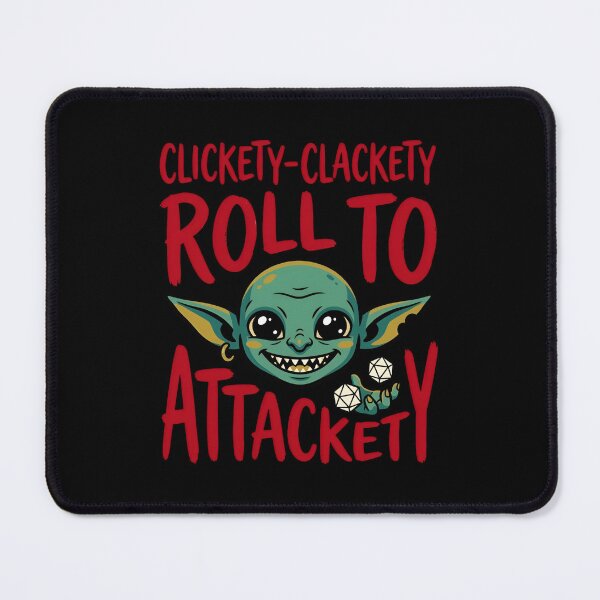 Item preview, Clickety Clackety Roll To Attackety Funny Tabletop RPG designed and sold by Fenay Designs.