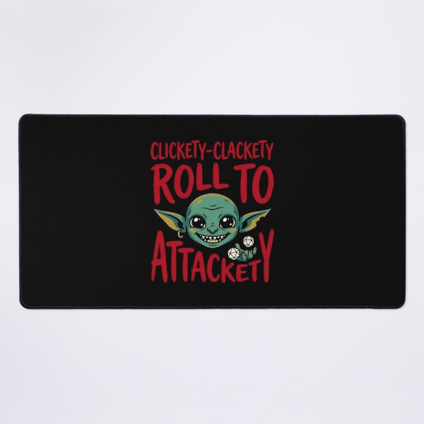 Item preview, Clickety Clackety Roll To Attackety Funny Tabletop RPG designed and sold by Fenay Designs.