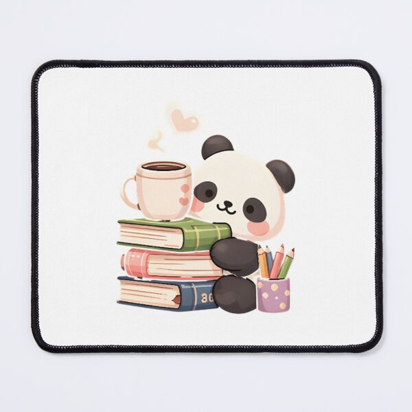 Item preview, Cute Study Panda and Coffee Break.Little Panda Bookworm with Hot Cocoa designed and sold by Trendora90.