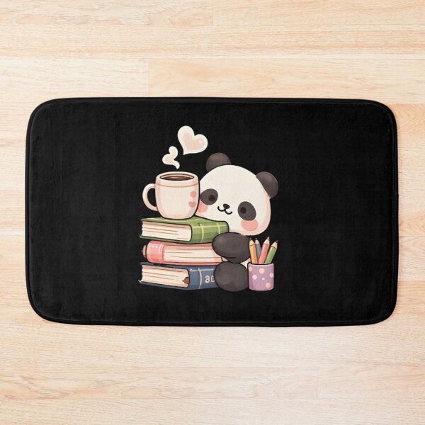 Item preview, Cute Study Panda and Coffee Break.Little Panda Bookworm with Hot Cocoa designed and sold by Trendora90.