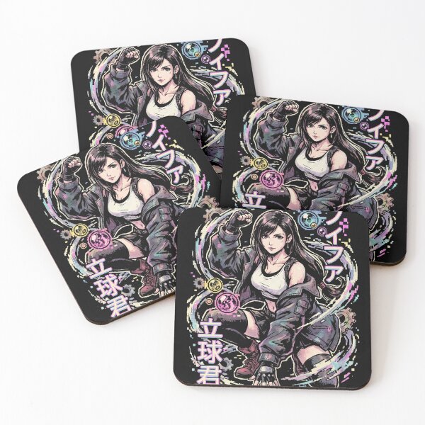 Item preview, Final Fantasy VII Tifa Lockhart Remake Rebirth Crop Top Gloves Design designed and sold by Senpaiwaves.
