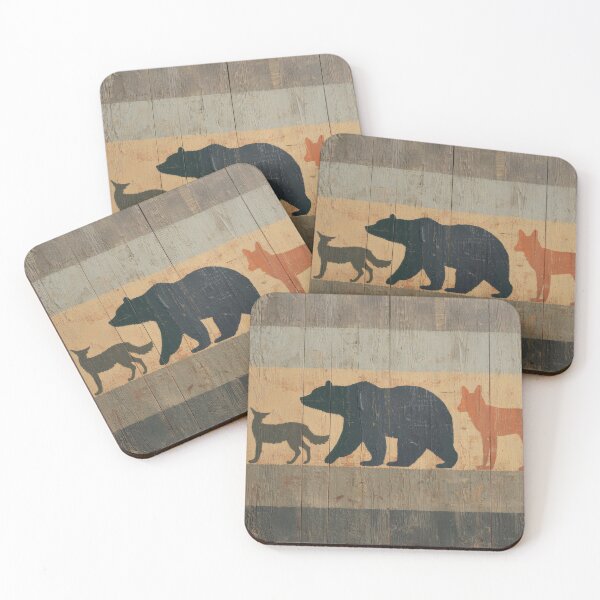 Item preview, Wooden art shows animals in line designed and sold by anytka.