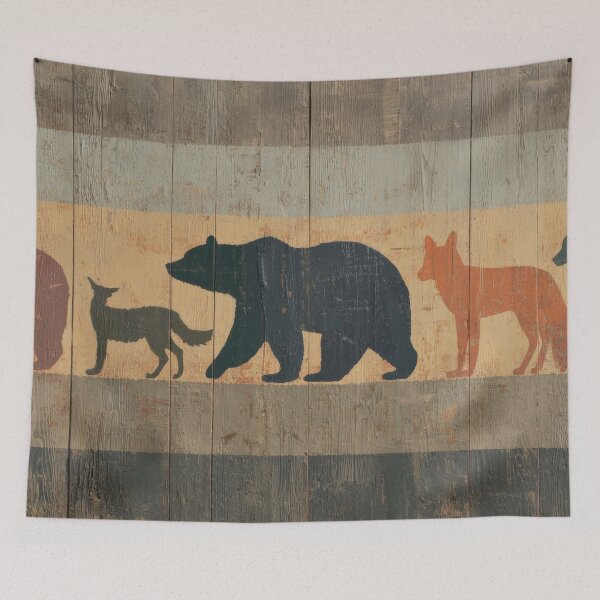 Item preview, Wooden art shows animals in line designed and sold by anytka.