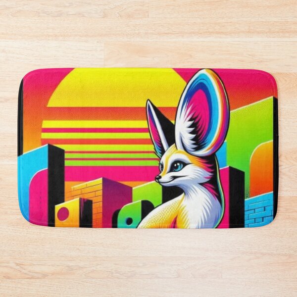 Item preview, Neon Fennec Fox – Surreal Urban Fantasy designed and sold by Dogandesighn.
