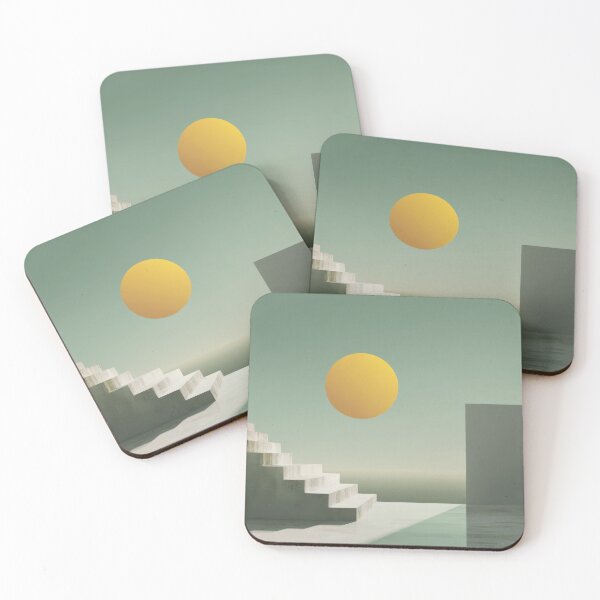Item preview, Sunrise over simple stairs and wall designed and sold by anytka.