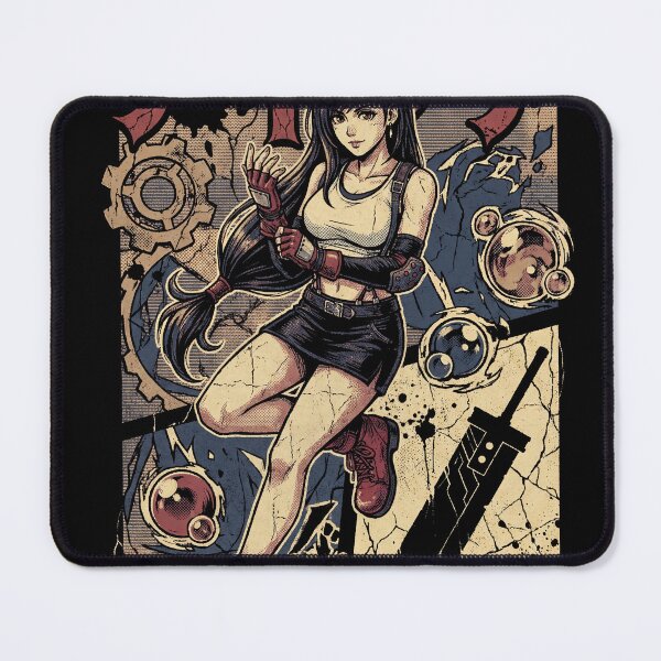 Item preview, Final Fantasy Tifa Fighting Gloves Red Vambrace Art designed and sold by Senpaiwaves.