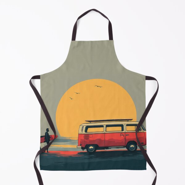 Item preview, Surfers walk by a van at sunset designed and sold by anytka.