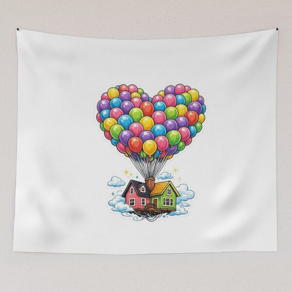 Item preview,  Up house with heart shaped balloons 2 designed and sold by sanawnaw154.