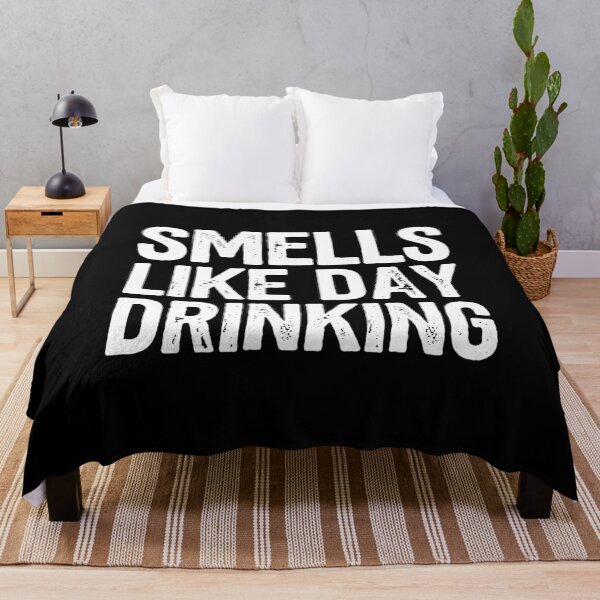 Item preview, Smells Like Day Drinking Funny Retro Distressed T-Shirt designed and sold by Slaw-Creation.