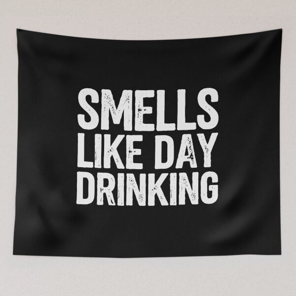 Item preview, Smells Like Day Drinking Funny Retro Distressed T-Shirt designed and sold by Slaw-Creation.