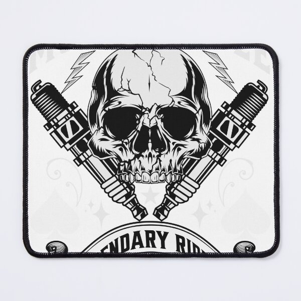 Item preview, Vintage Biker Skull Motorcycle Rider Art designed and sold by AilinsDesigns.