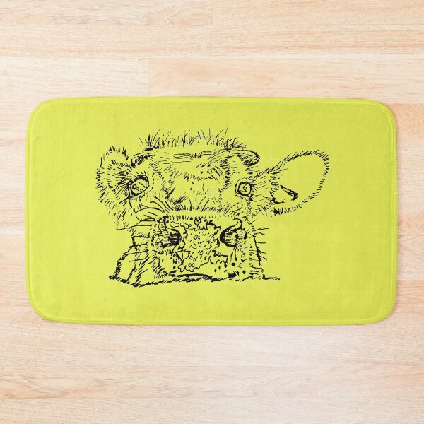 Item preview, Dairy Cow - Peekamoo - (#E9F055) designed and sold by The Stippler Process.