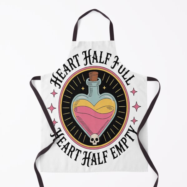 Item preview, Heart Half Full Heart Half Empty designed and sold by TheRetroStyle.