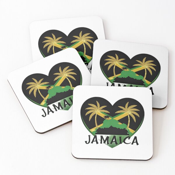 Item preview, I Love Jamaica Reggae Heart Design designed and sold by Aisha Creates.