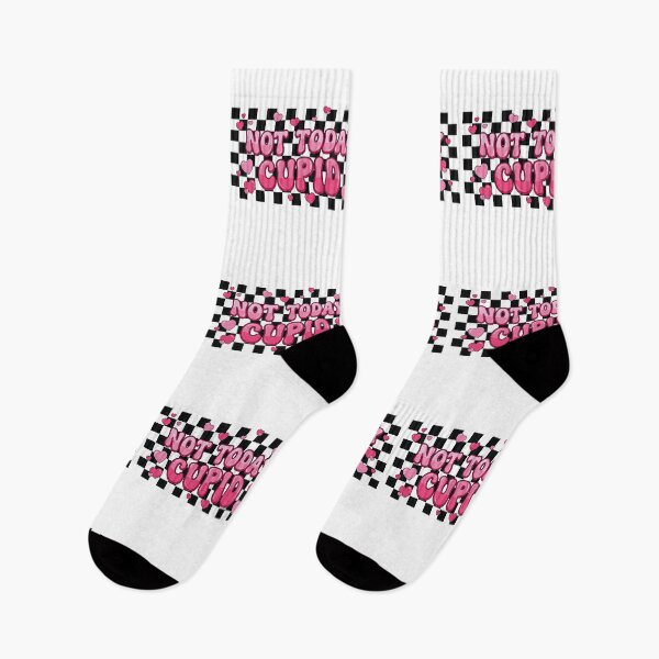 Item preview, Retro Pink Not Today Cupid Checkerboard designed and sold by DizzyShirts1.