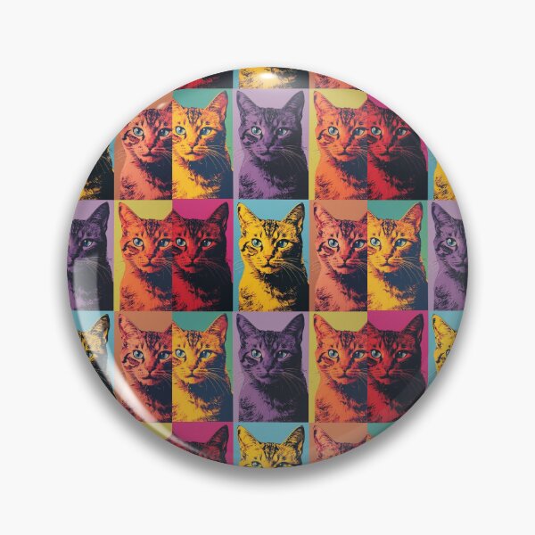 Item preview, Colorful Retro Pop Art Cat Portrait designed and sold by Panda Creative Studio.