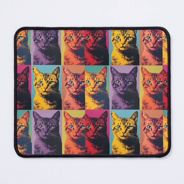 Item preview, Colorful Retro Pop Art Cat Portrait designed and sold by Panda Creative Studio.