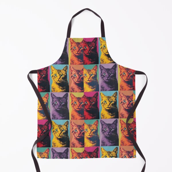Item preview, Colorful Retro Pop Art Cat Portrait designed and sold by Panda Creative Studio.
