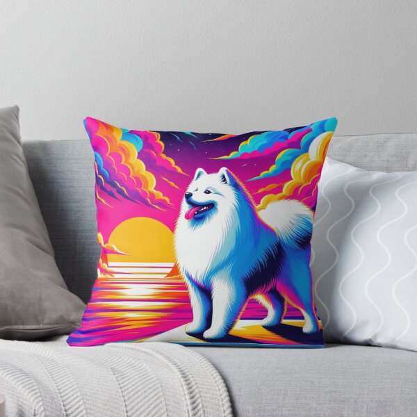 Item preview, Samoyed Dog – Surreal Sunset  designed and sold by Dogandesighn.