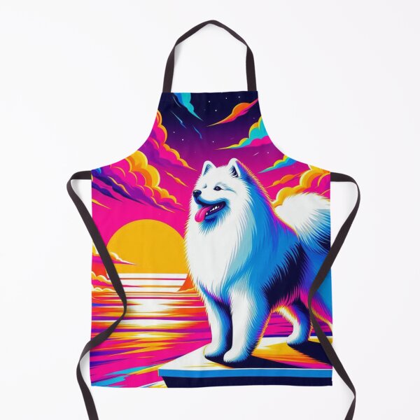 Item preview, Samoyed Dog – Surreal Sunset  designed and sold by Dogandesighn.