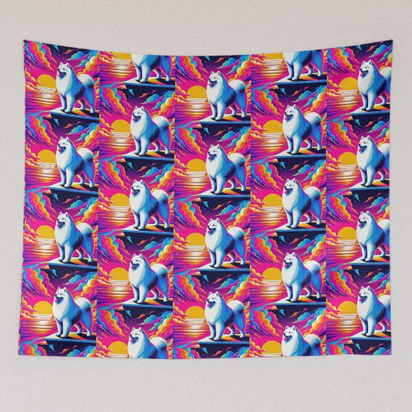 Item preview, Samoyed Dog – Surreal Sunset  designed and sold by Dogandesighn.