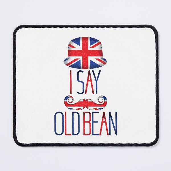 Item preview, I Say Old Bean – Funny British Slang Union Jack Art Print designed and sold by Fabulosa Designs.