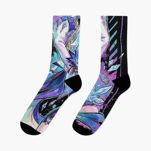 Item preview, Genshin Impact Eula Vaporwave Aesthetic Neon Synthwave Design designed and sold by Senpaiwaves.