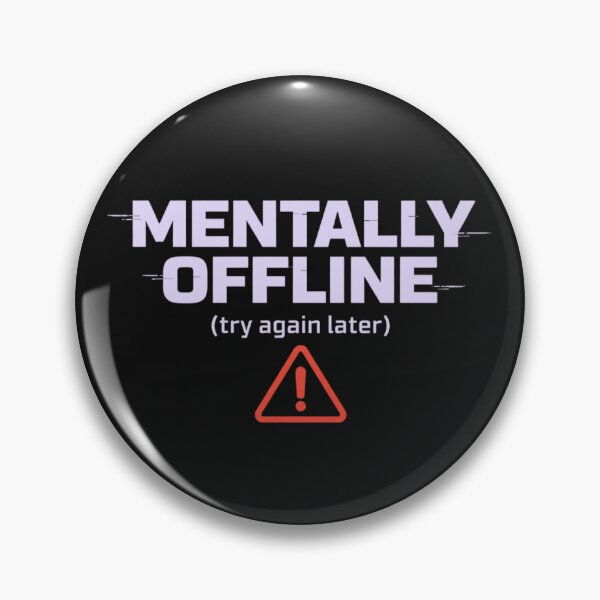 Item preview, Mentally Offline Try Again Later Shirt, Digital Burnout Humor designed and sold by AdicretorDesign.