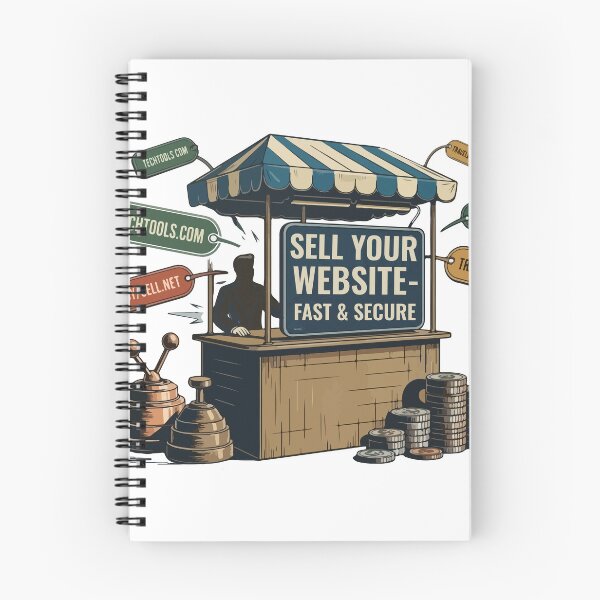 Item preview, Sell Your Website Fast and Secure Domain Flipping Kiosk Sticker designed and sold by PixelWaveBD.